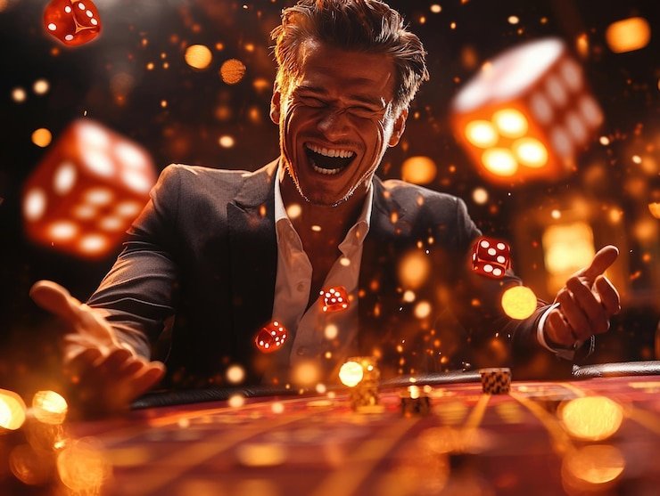 Antarmuka aplikasi klikbet menampilkan menu utama dengan opsi deposit, pertandingan Liga 1, dan live dealer